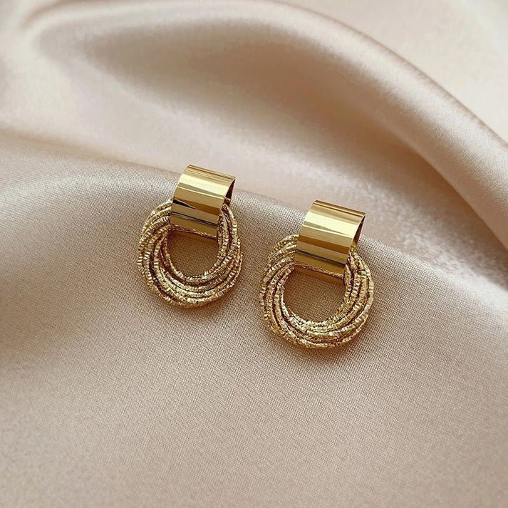 Rose Gold Multi Circle - Earrings